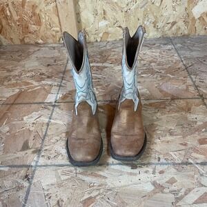 Roper Western Boots Square Toe Cowboy Unisex Youth 11